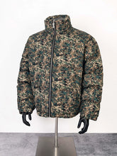 Thug Club Digital Camo Stand Collar Puffer Jacket, Unisex
