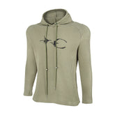 Thug Club TC Logo Waffle Knit Slim Fit Hoodie, Y2K Gothic Long Sleeve Hooded Top