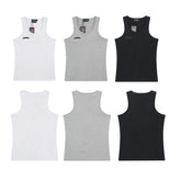 Thug Club Metal Buckle U-Neck Tank Top, Y2K Gothic Sleeveless Vest