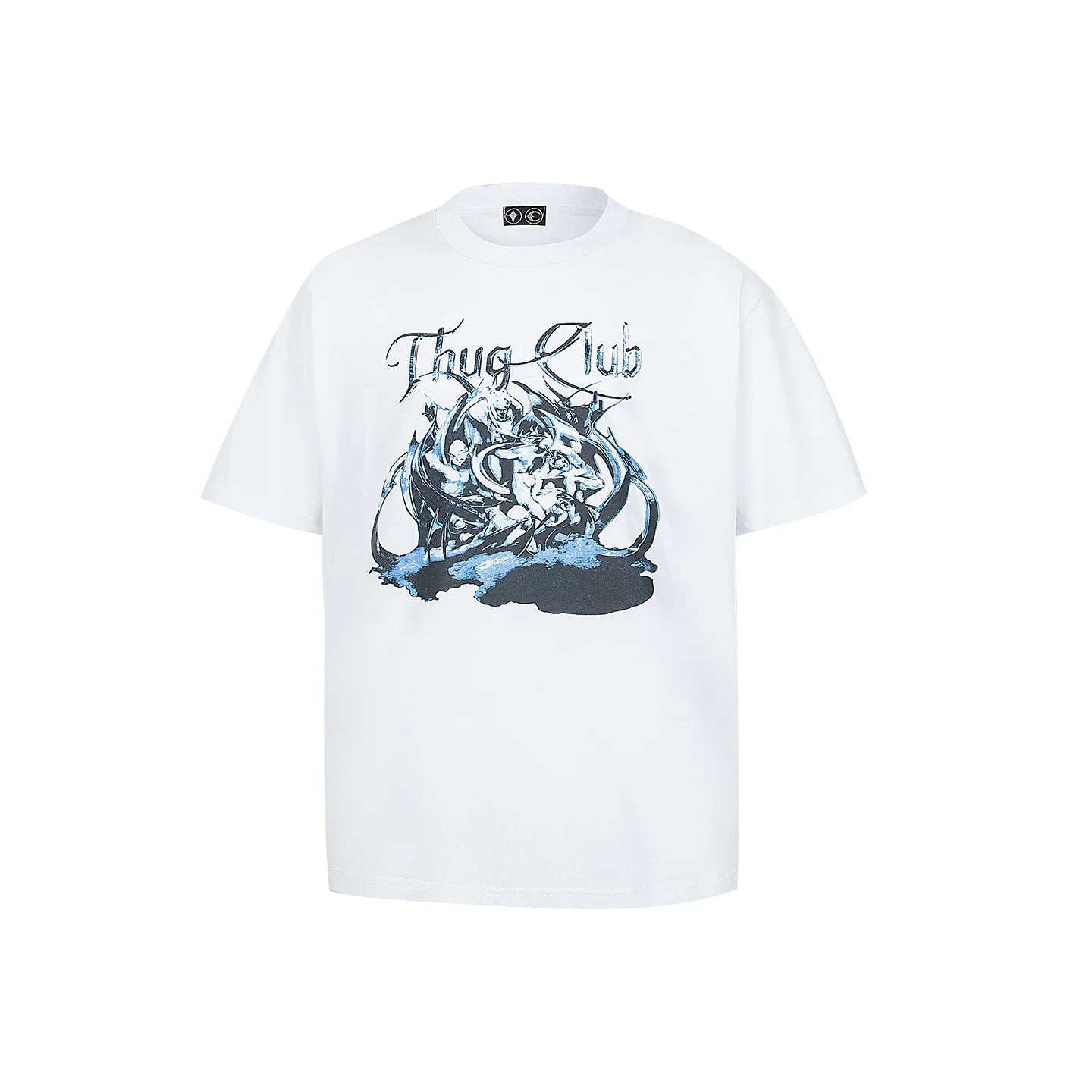 Thug Club White Demon Graphic Oversized T-Shirt, Unisex