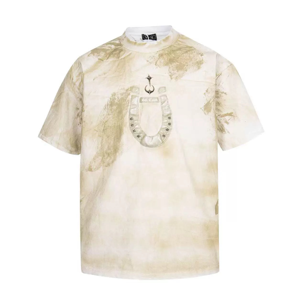 Thug Club Tie Dye Horseshoe Patch Oversized T-Shirt, Unisex