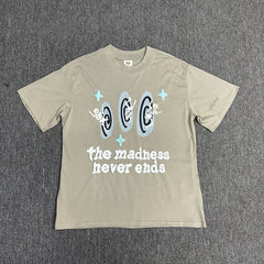 Broken Planet The Madness Never Ends Graphic T-Shirt - Taupe Grey