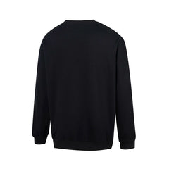 Thug Club Metal Star Moon Logo Crewneck Sweatshirt, Y2K Gothic Oversized Black Sweater
