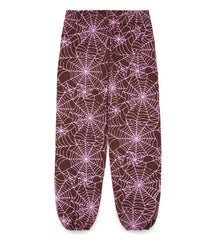 Sp5der AOP Sweatpants Brown/Pink